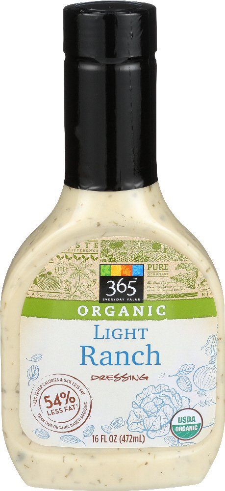 365 Everyday Value, Organic Light Ranch Dressing, 16 Ounce