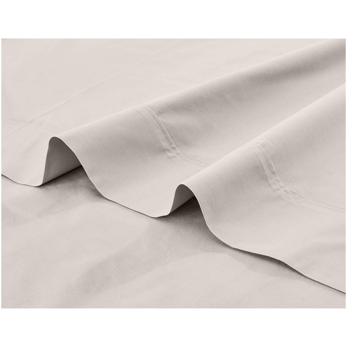 AmazonBasics Ultra-Soft Flat Sheet - Breathable, Easy to Wash - Queen, Dove Grey
