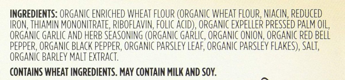 365 Water Crackers, Organic, Herb & Garlic, 4.4 oz