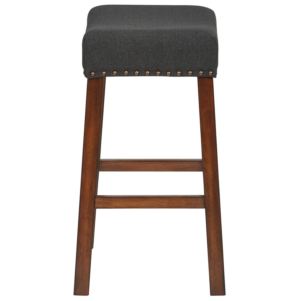 Ravenna Home Dawn Nailhead Saddle Stool 2-Pack