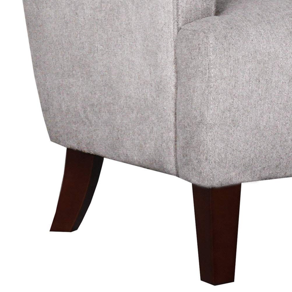 Amazon Brand – Stone & Beam Decatur Modern Tufted Wingback Living Room Accent Chair, 32.37"W, Gray