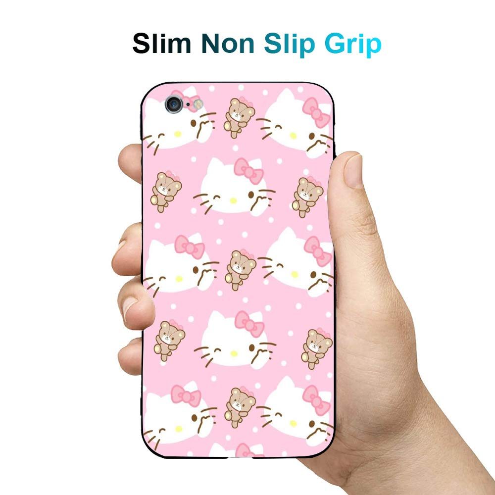 Amazon Brand - Solimo Designer Pink Kitty Printed Hard Back Case Mobile Cover for Apple iPhone 6S / 6 (D1227)