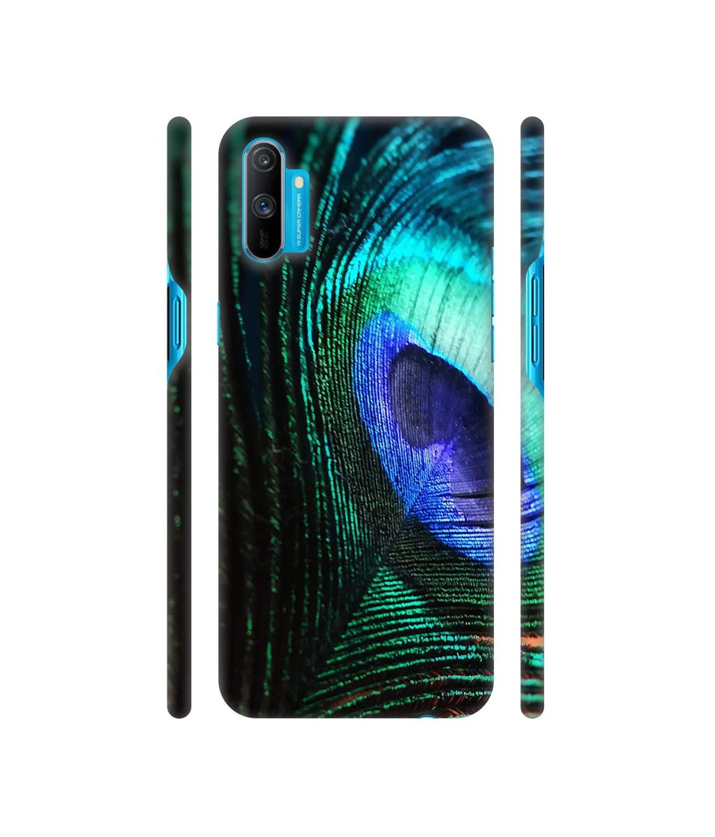 Amazon Brand - Solimo Designer Peacock Feather 3D Printed Hard Back Case Mobile Cover for Realme C3