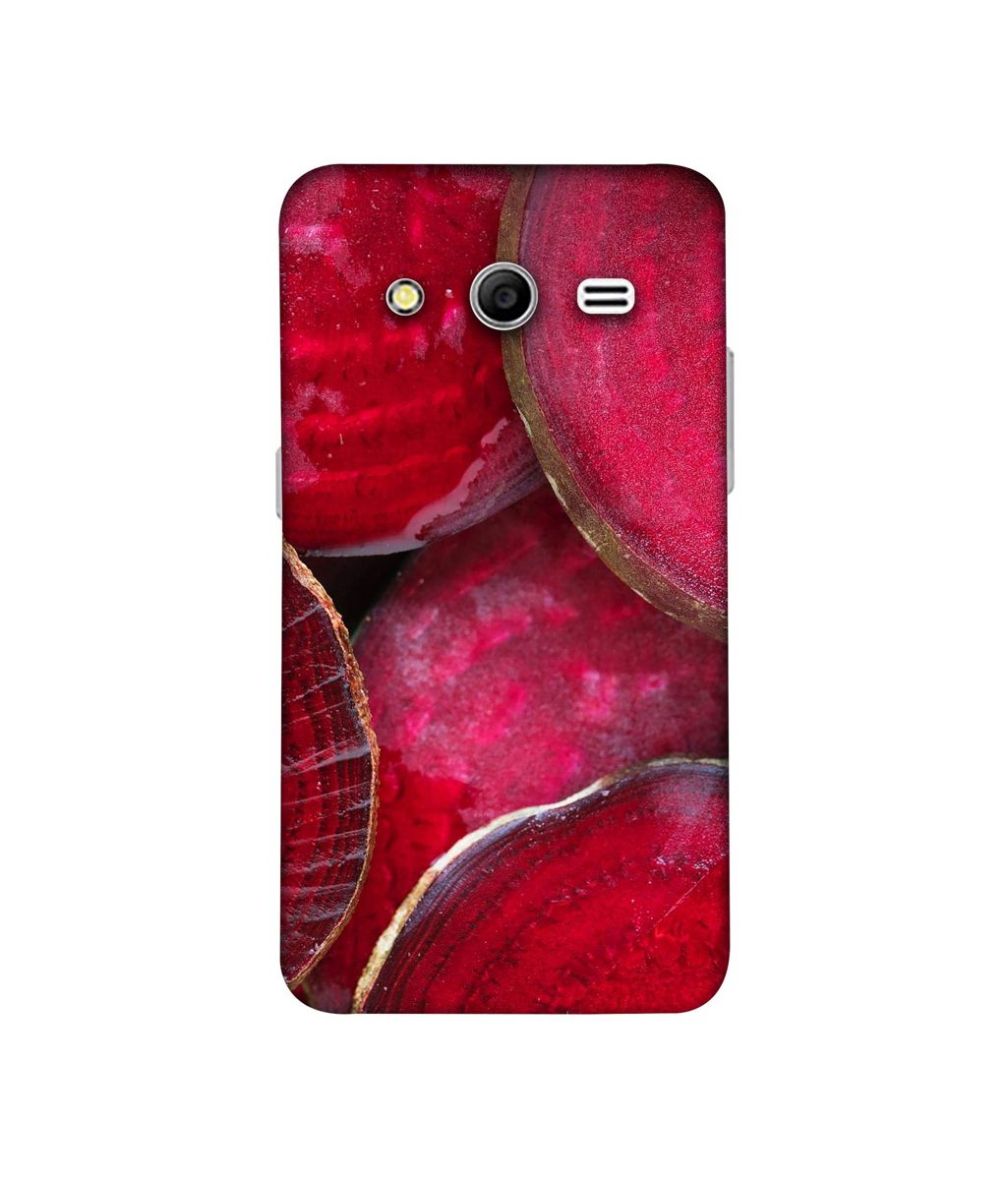 Amazon Brand - Solimo Designer Red Texture 3D Printed Hard Back Case Mobile Cover for Samsung Galaxy Core 2 G355H