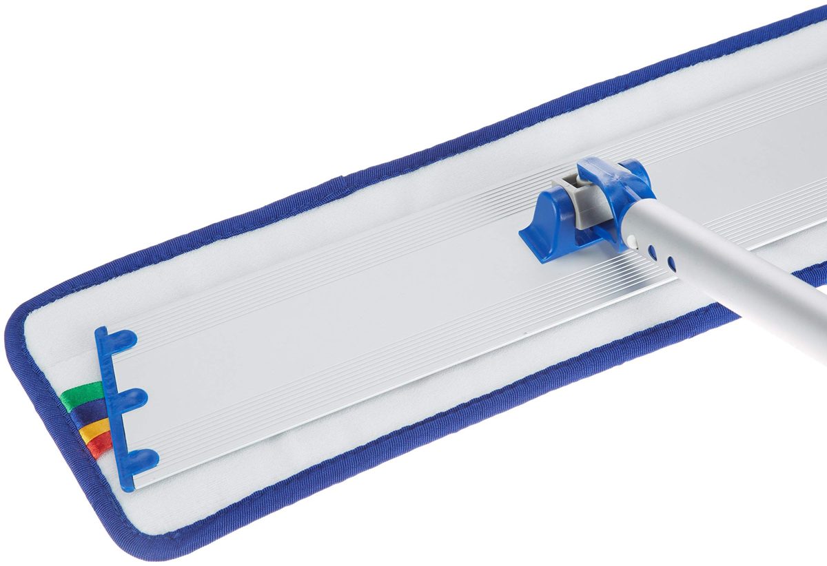 AmazonBasics 24 Inch Aluminum Microfiber Dust Mop Frame Set, 6-Pack (Renewed)