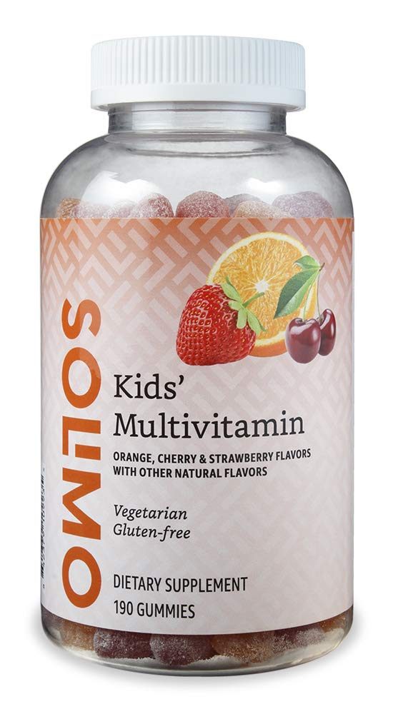Amazon Brand - Solimo Kids' Multivitamin, 190 Gummies (2 Gummies per Serving)