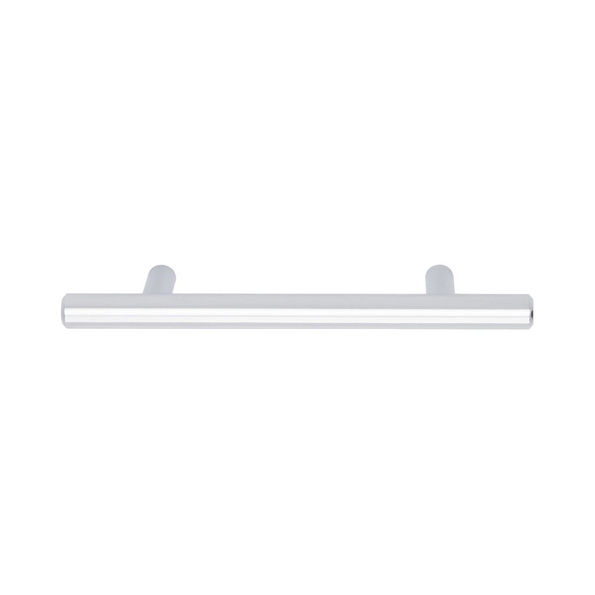 AmazonBasics Euro Bar Cabinet Handle (1/2" Diameter), 6.13" Length (3.75" Hole Center), Polished Chrome, 10-Pack