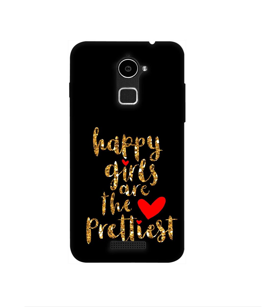 Amazon Brand - Solimo Designer Happy Girls are The Prettiest 3D Printed Hard Back Case Mobile Cover for Coolpad Note 3 Lite