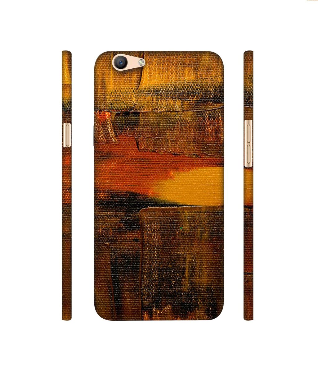 Amazon Brand - Solimo Designer Brown Shade Mashup 3D Printed Hard Back Case Mobile Cover for Oppo F1s