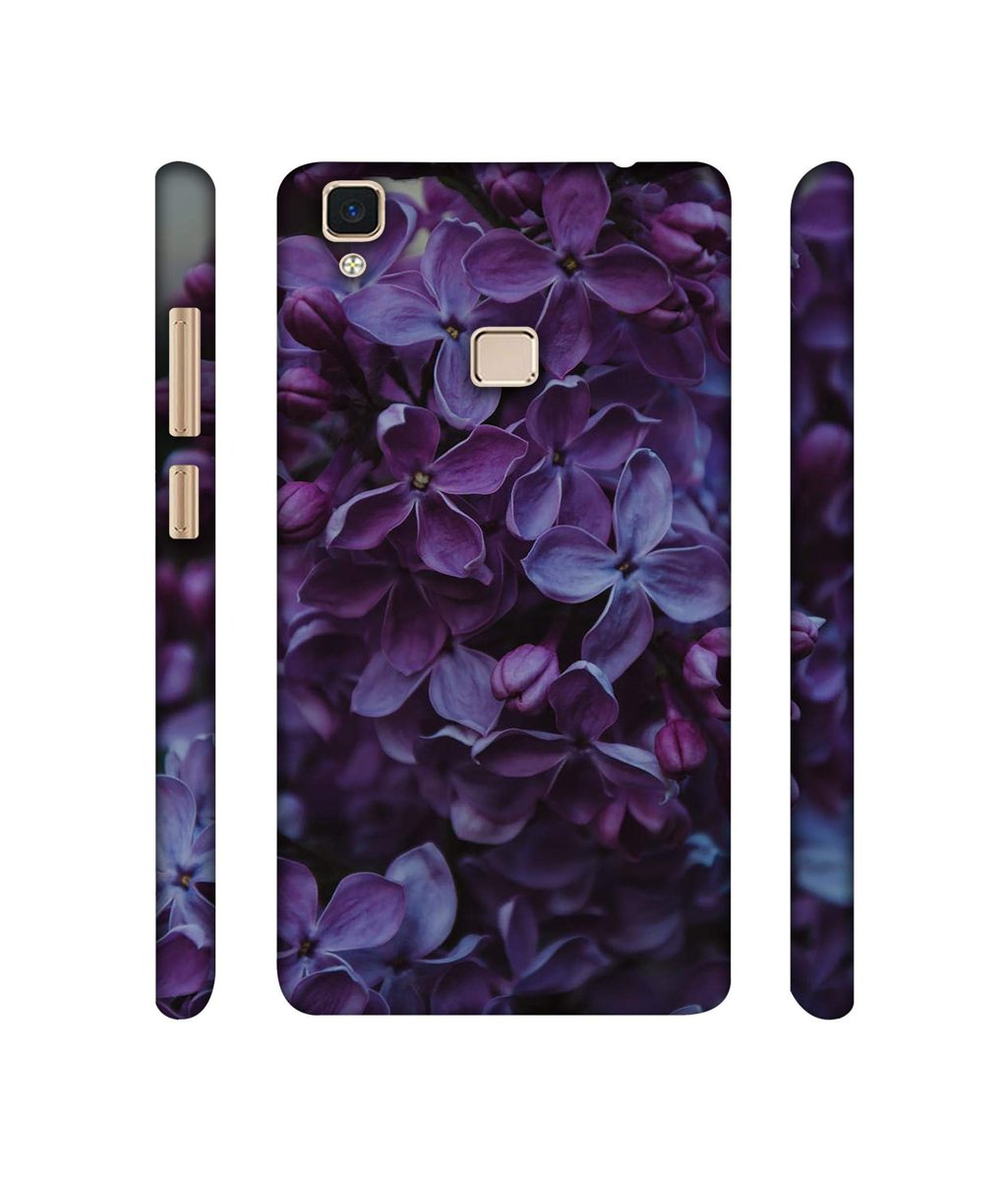 Amazon Brand - Solimo Designer Purple Flowers 3D Printed Hard Back Case Mobile Cover for Vivo V3 Max