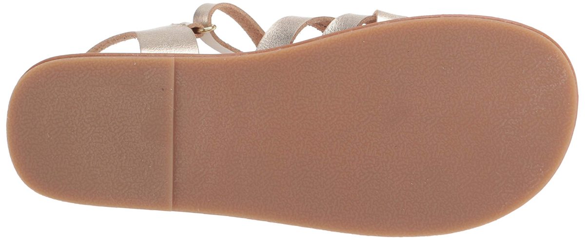 Amazon Essentials Strappy Sandal, Gold, 10 Toddler