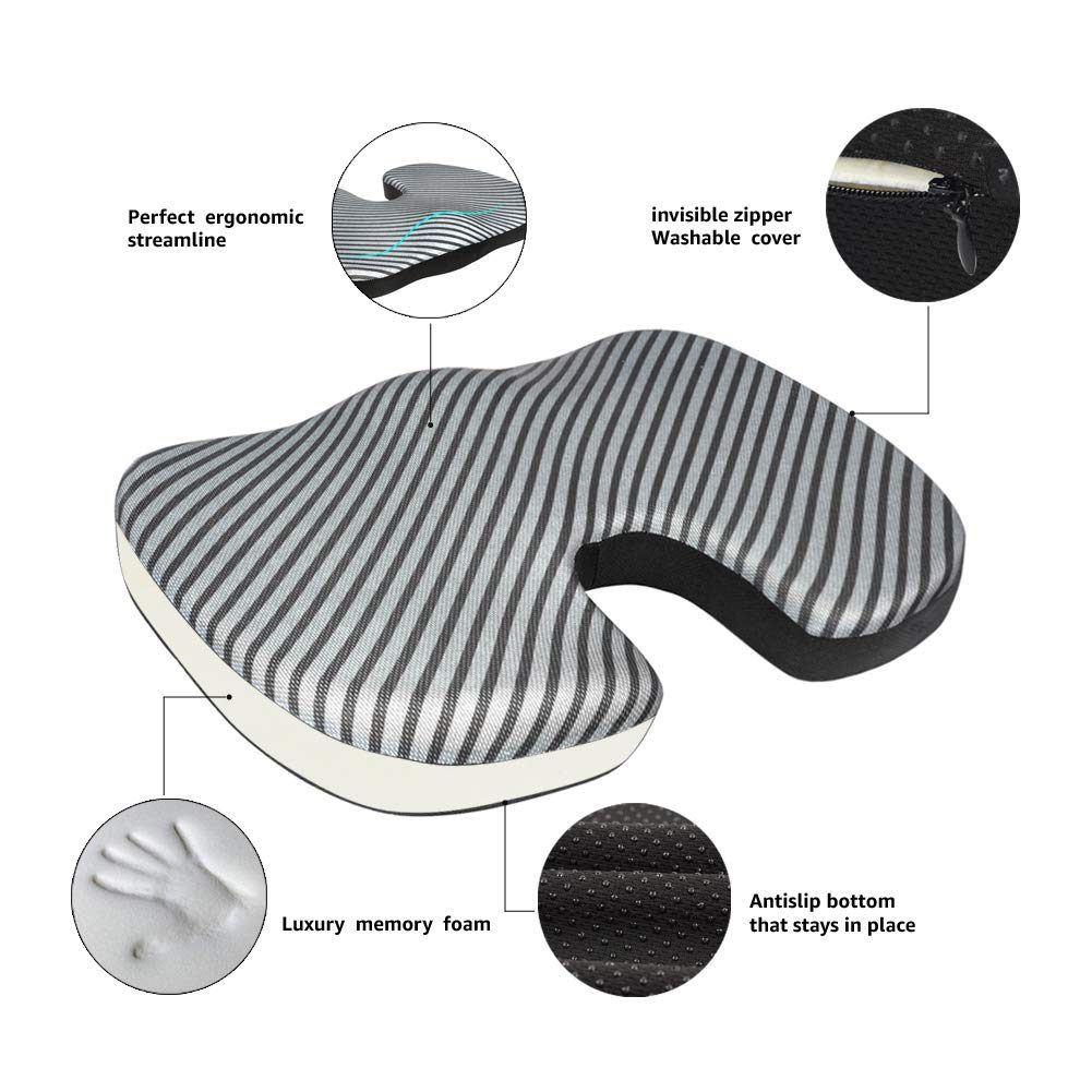 AmazonBasics Memory Foam Seat Cushion 819901203691