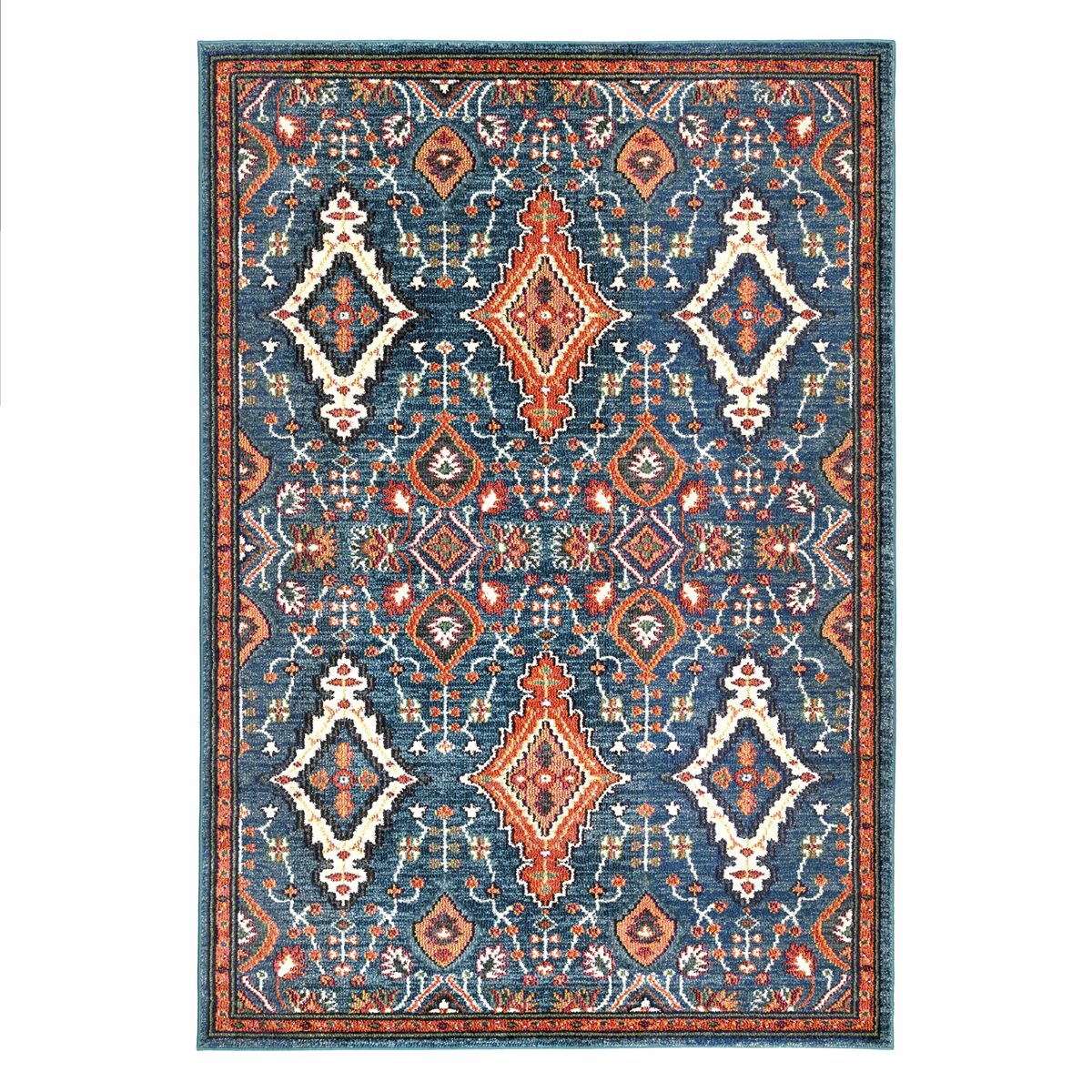 Amazon Brand – Stone & Beam Southwestern Polypropylene Area Rug, 5' 3" x 7' 7", Multi