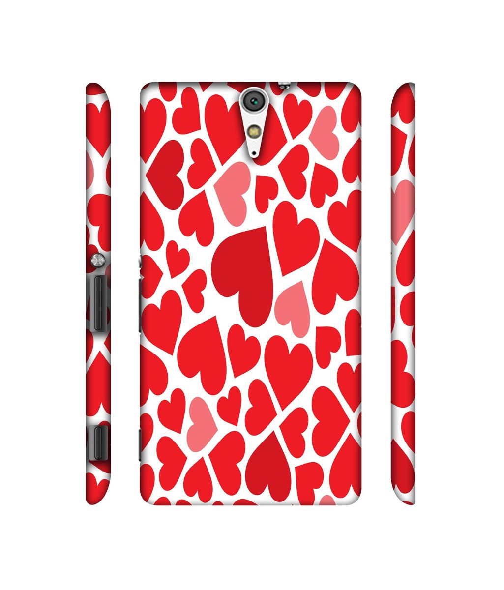 Amazon Brand - Solimo Designer Heart Pattern 3D Printed Hard Back Case Mobile Cover for Sony Xperia C5 Ultra Dual