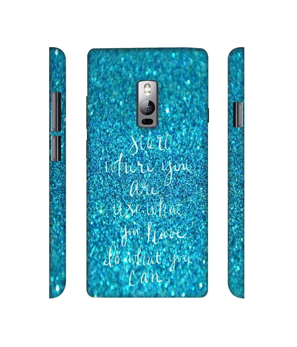 Amazon Brand - Solimo Designer Start were You are 3D Printed Hard Back Case Mobile Cover for OnePlus 2