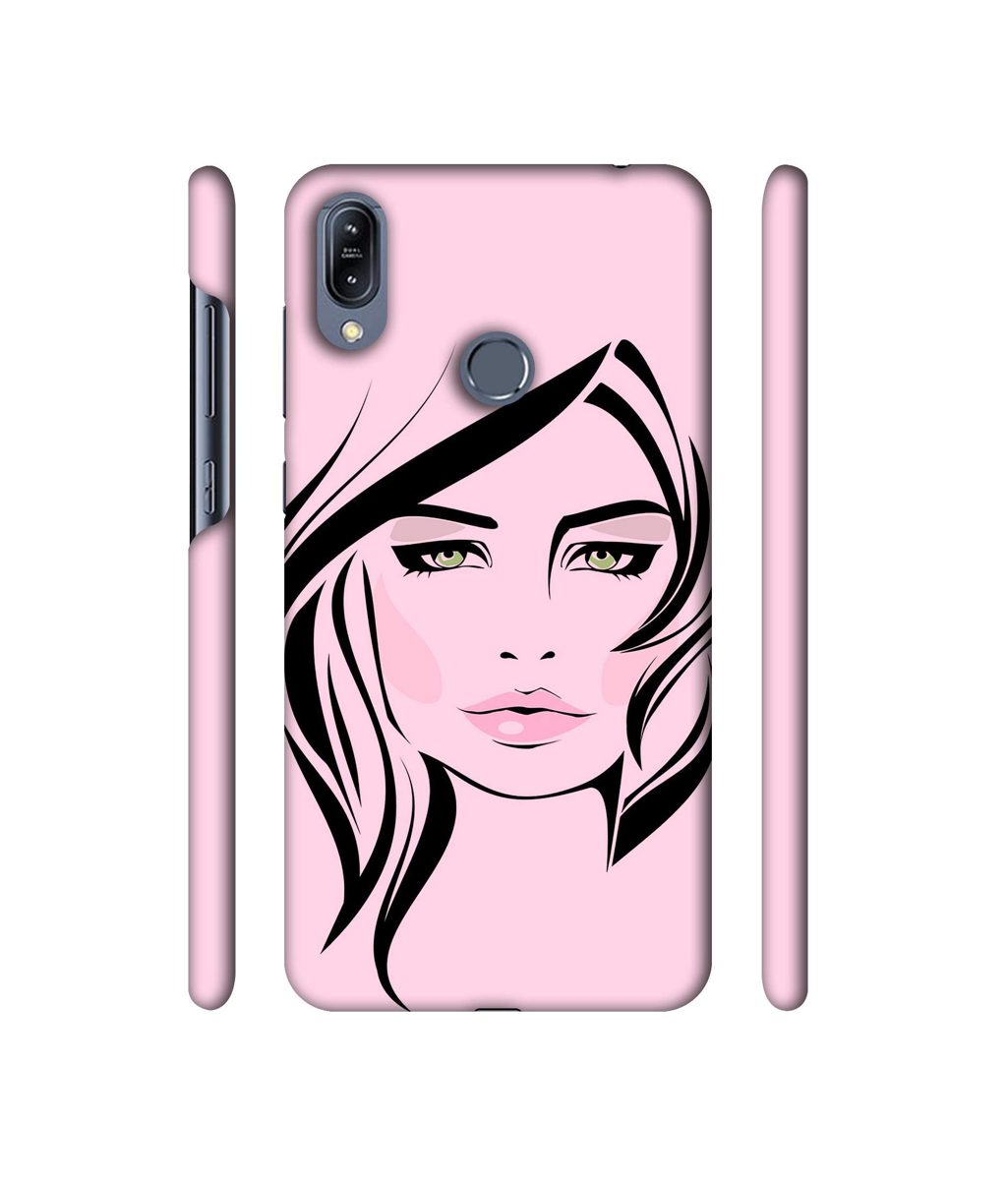 Amazon Brand - Solimo Designer Pink Lady Pattern 3D Printed Hard Back Case Mobile Cover for Asus Zenfone Max (M2) ZB633KL
