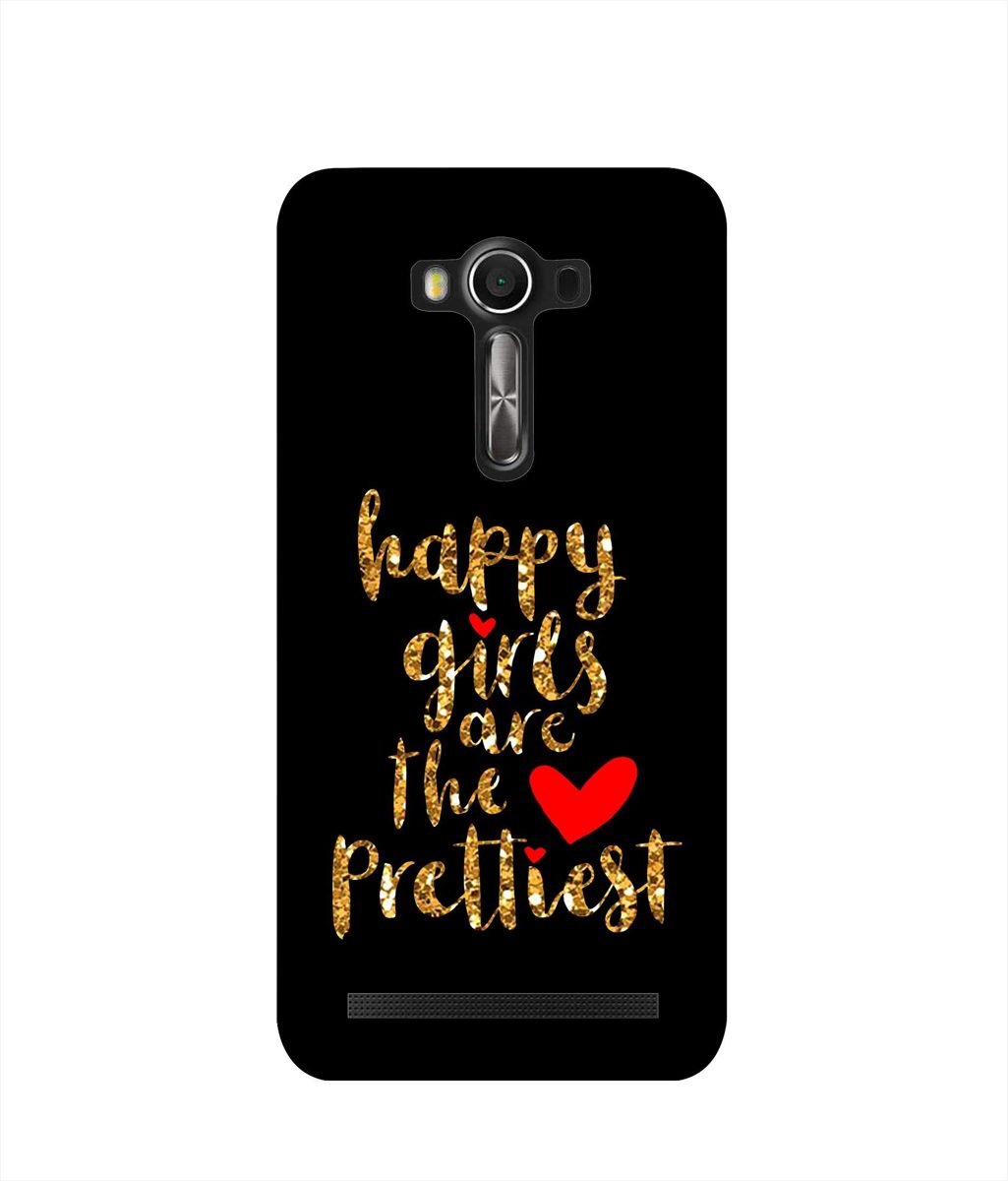 Amazon Brand - Solimo Designer Happy Girls are The Prettiest 3D Printed Hard Back Case Mobile Cover for Asus Zenfone 2 Laser ZE550 KL