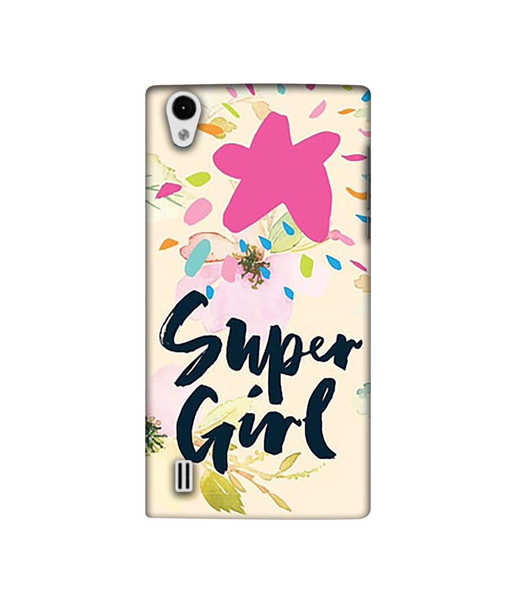 Amazon Brand - Solimo Designer Super Girl 3D Printed Hard Back Case Mobile Cover for VIVO Y15