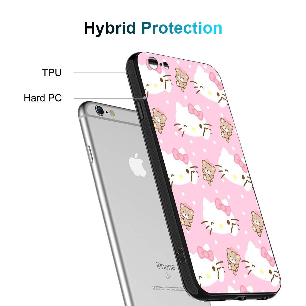 Amazon Brand - Solimo Designer Pink Kitty Printed Hard Back Case Mobile Cover for Apple iPhone 6S / 6 (D1227)