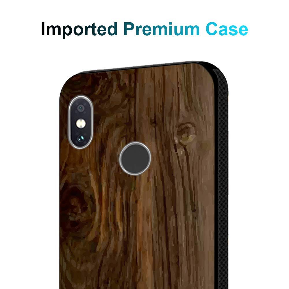 Amazon Brand - Solimo Designer Wooden Texture Printed Hard Back Case Mobile Cover for Redmi Note 6 Pro