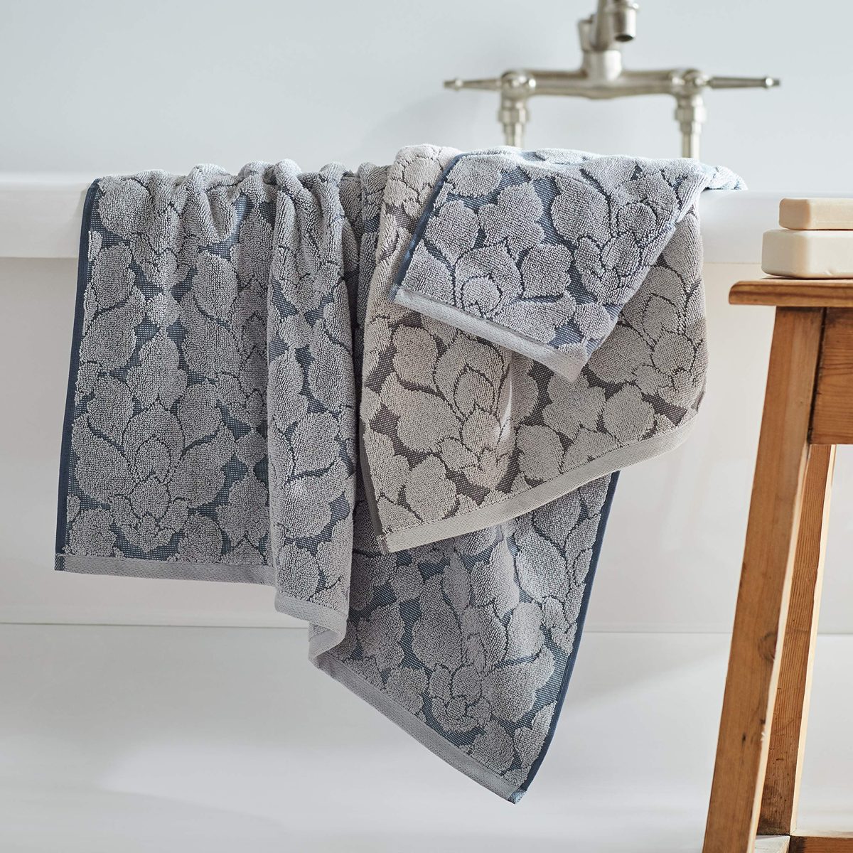 Stone & Beam Flora Jacquard Cotton Towels