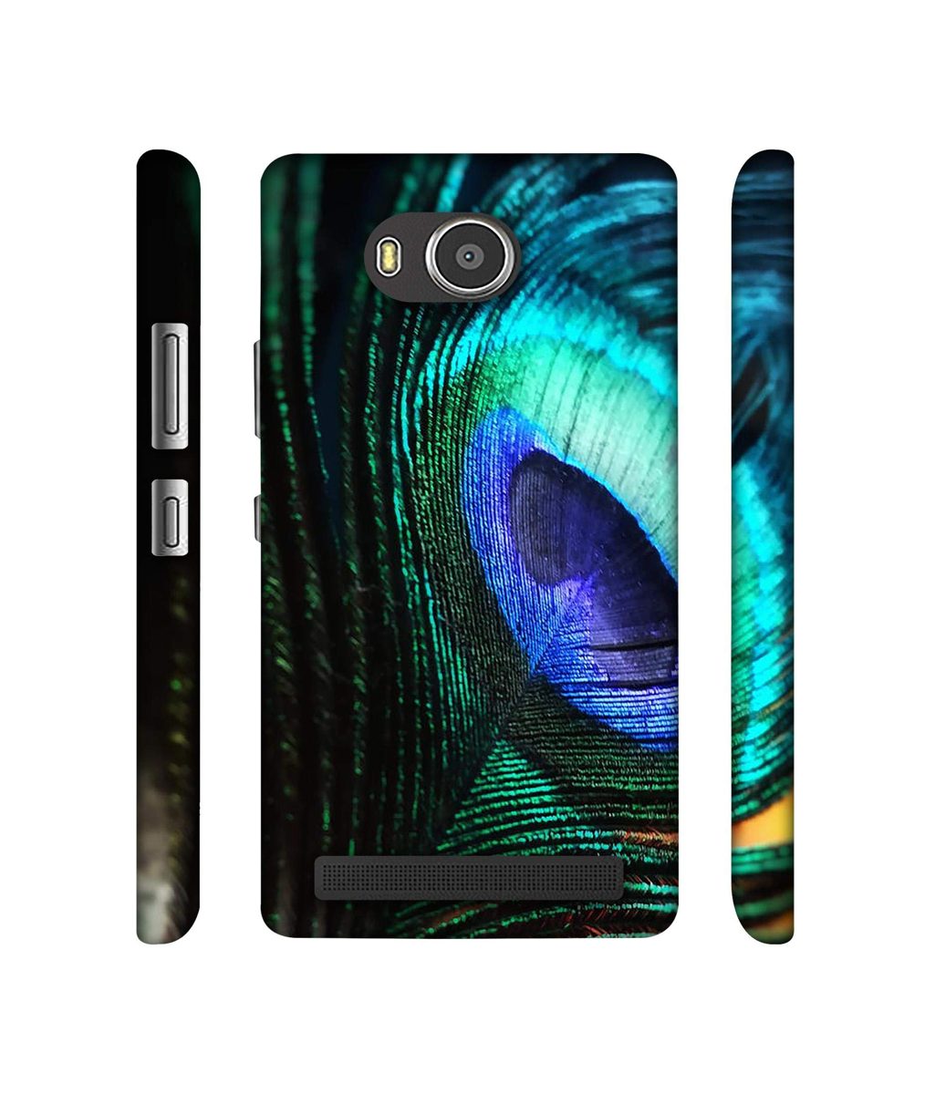 Amazon Brand - Solimo Designer Peacock Feather 3D Printed Hard Back Case Mobile Cover for Lenovo A7700
