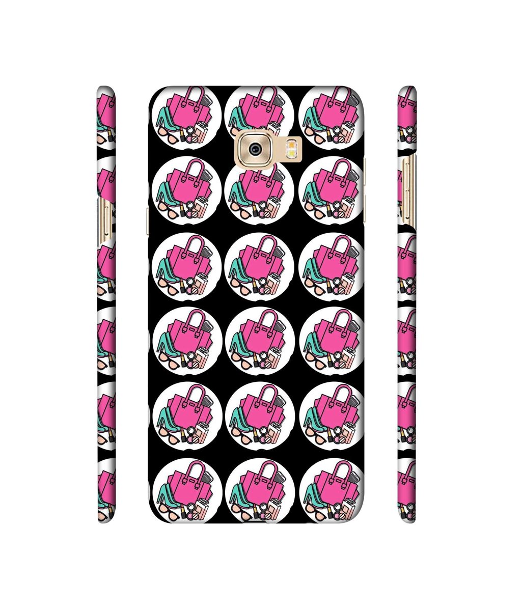 Amazon Brand - Solimo Designer Ladies Accessories Pattern 3D Printed Hard Back Case Mobile Cover for Samsung Galaxy C7 Pro