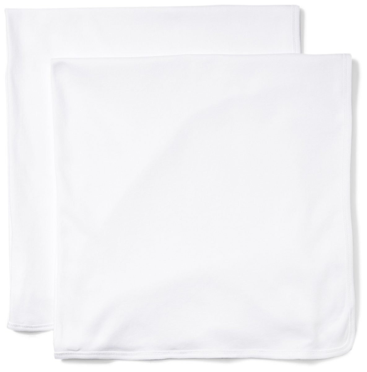 Moon and Back Unisex Baby Organic Set of 2 Blankets