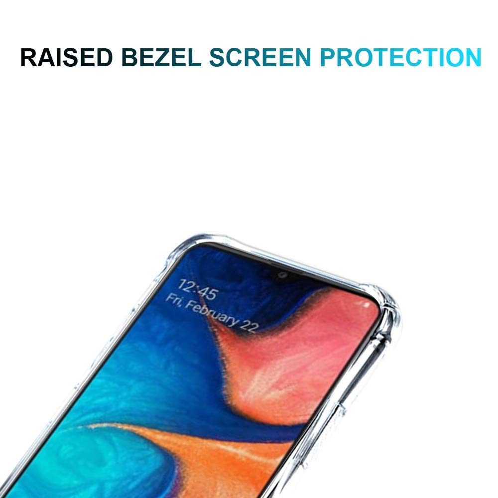 (Renewed) Amazon Brand - Solimo Protective Mobile Cover (Soft & Flexible Back Case) for Samsung Galaxy A20 (Transparent)