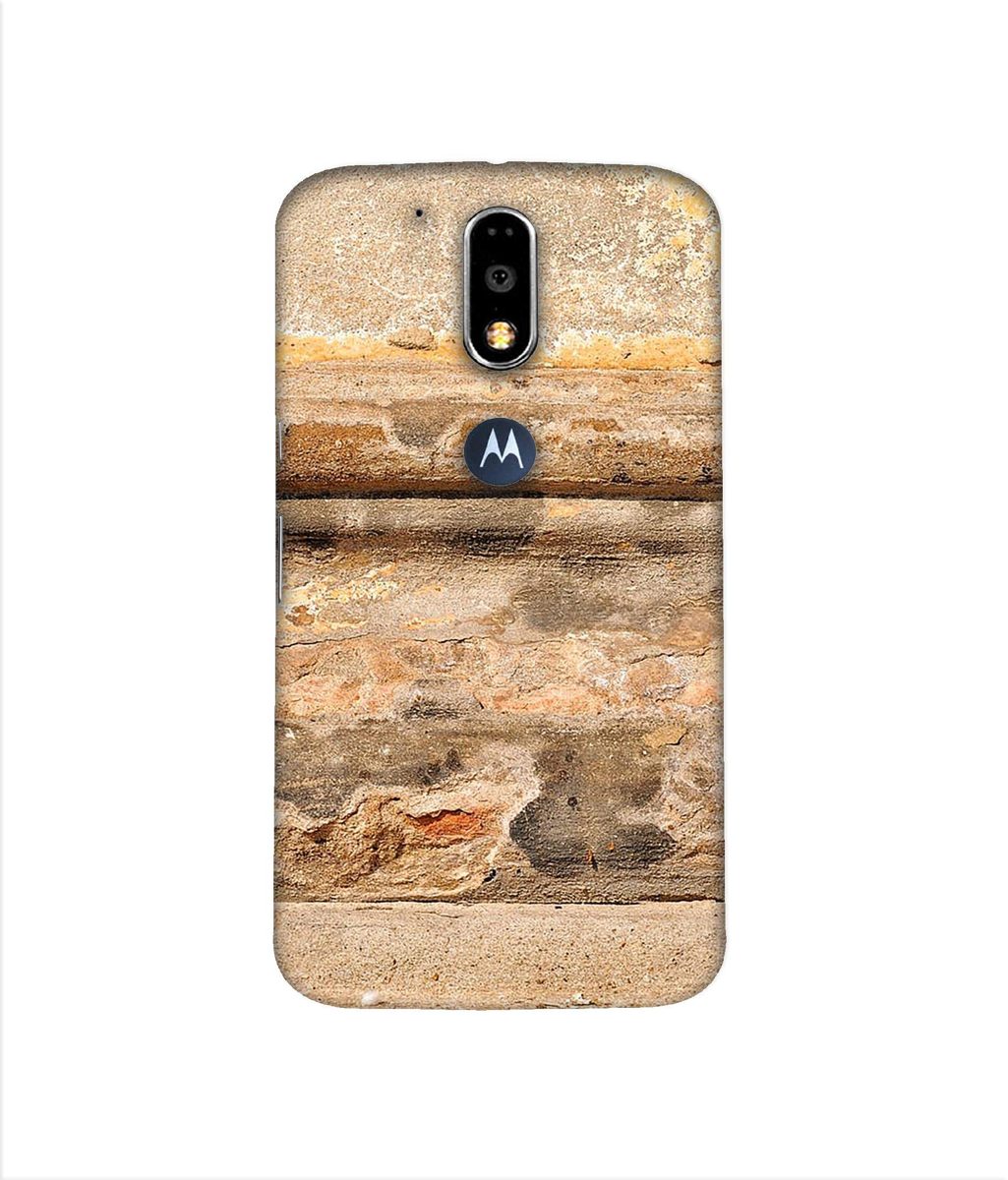 Amazon Brand - Solimo Designer Rushed Marble 3D Printed Hard Back Case Mobile Cover for Motorola Moto G4 Plus (with Logo Cut)