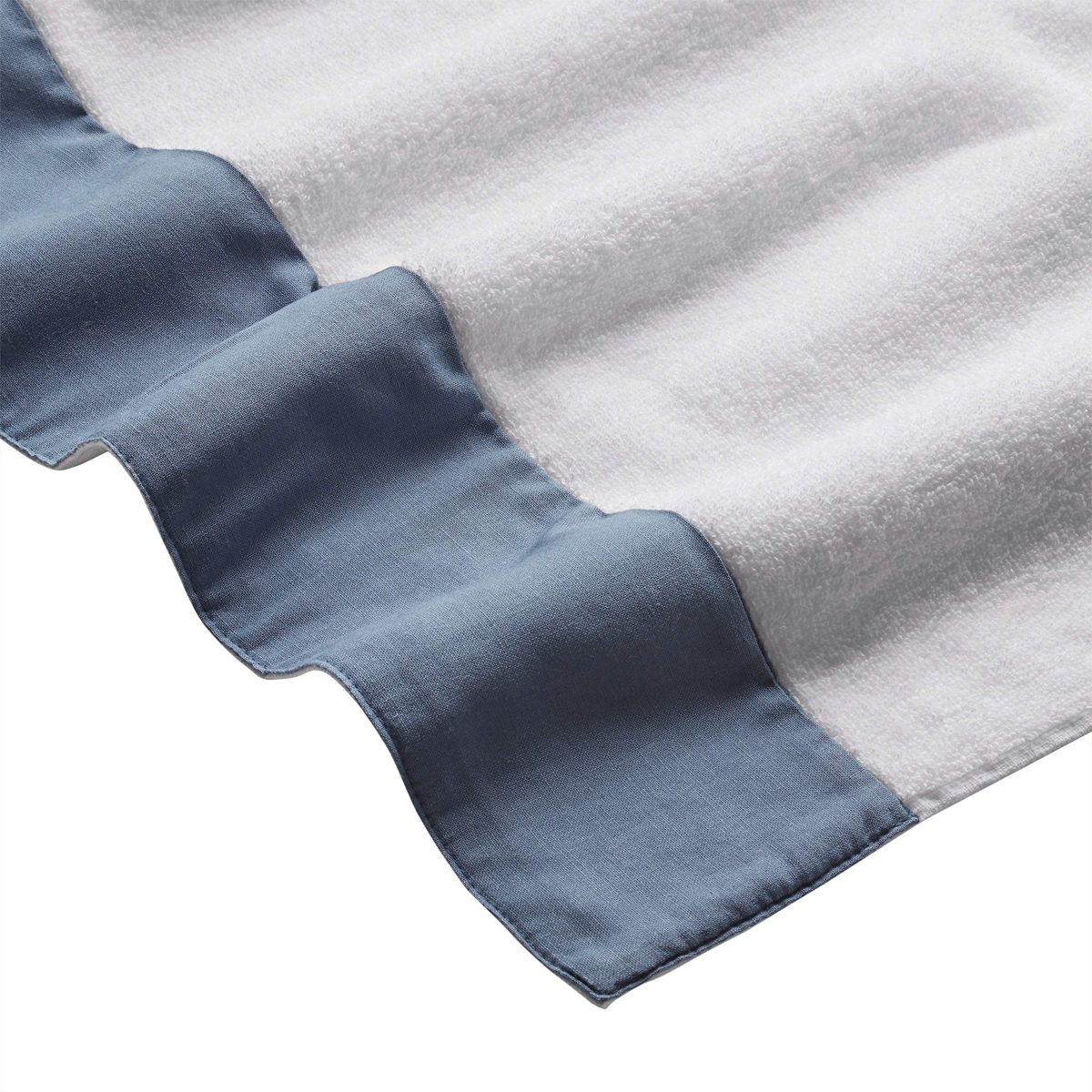 Rivet Contemporary Linen Cuffed Cotton Towels