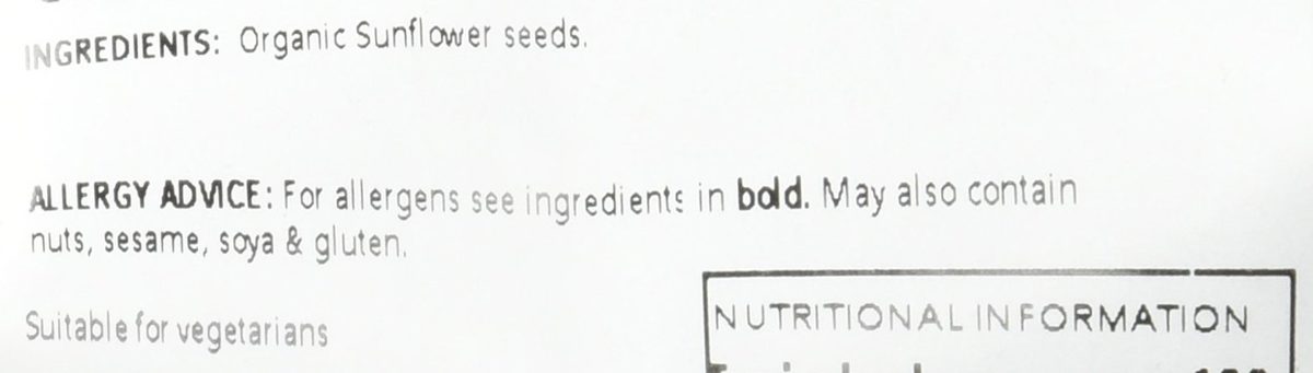 Whole Foods Market Organic Sunflower Seeds, 500 g