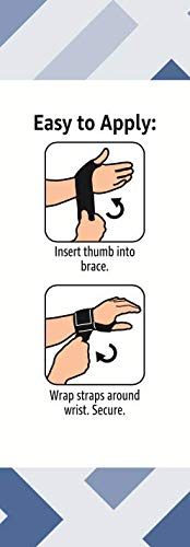 Amazon Brand - Solimo Adjustable Wrist Support, Neoprene, One Size