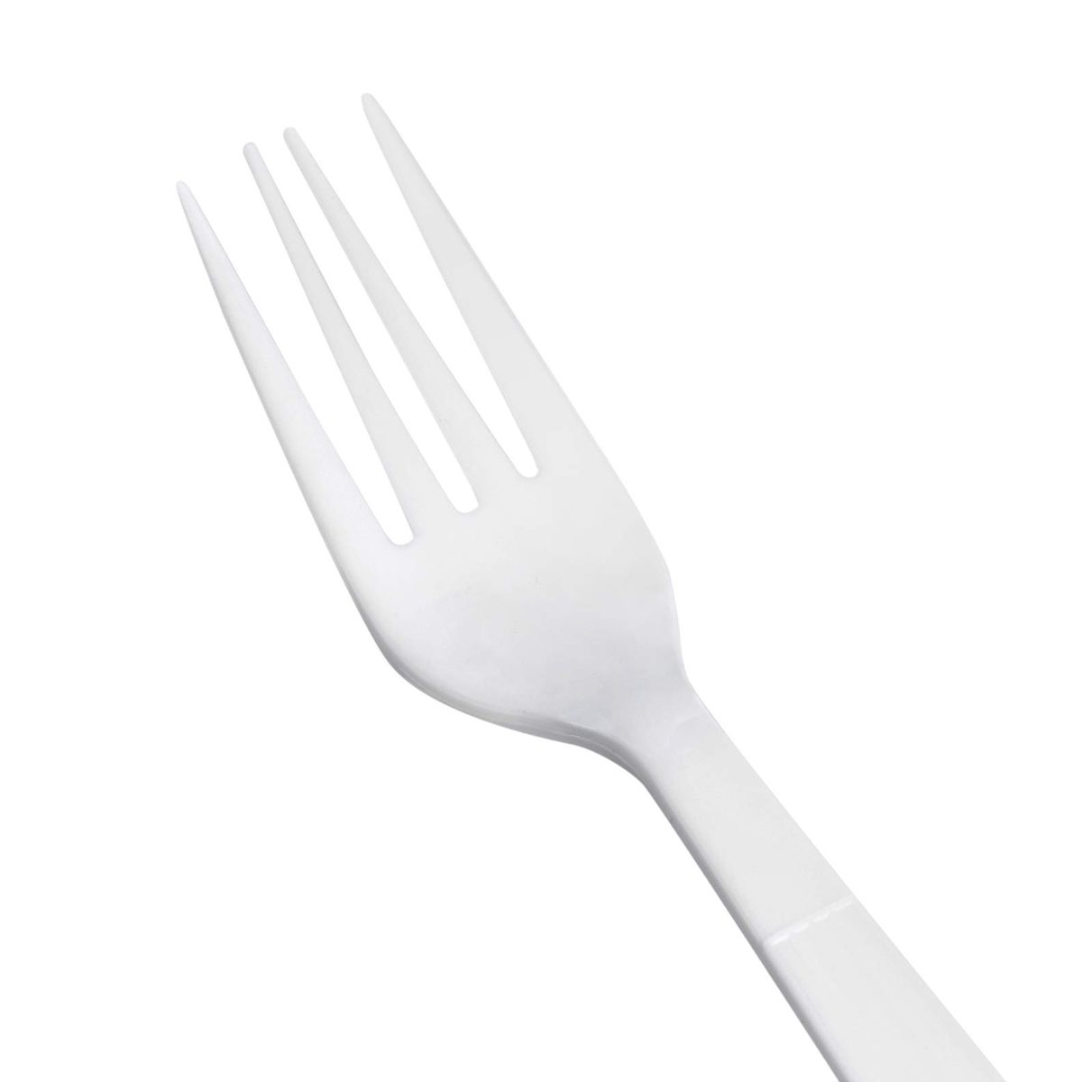 AmazonBasics Heavy-Weight Plastic Forks, White, 250-Pack