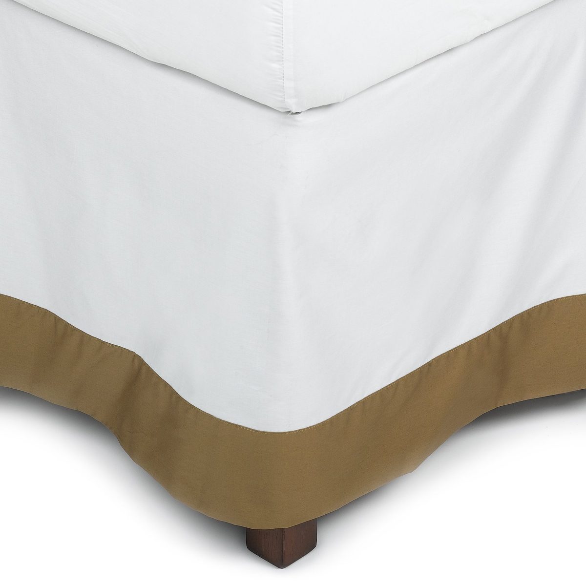 Pinzon Hotel Banded 100-Percent Egyptian Cotton Sateen King Bed Skirt, Loden