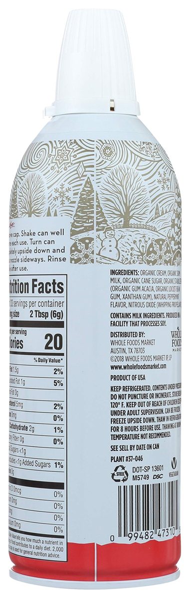 365 Everyday Value, Whipped Topping, Peppermint, 7 oz