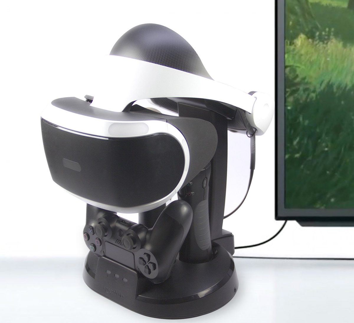 AmazonBasics Charging Station and Display Stand for PlayStation VR - Black- EU Version