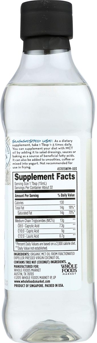 365 EVERYDAY VALUE Unflavored MCT Oil, 16 FZ