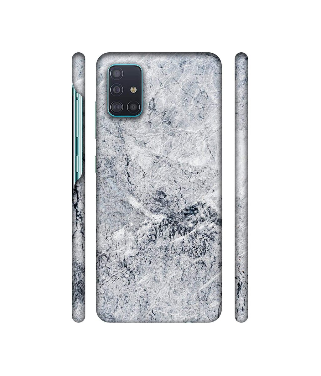 Amazon Brand - Solimo Designer Grayish Marble 3D Printed Hard Back Case Mobile Cover for Samsung Galaxy A51