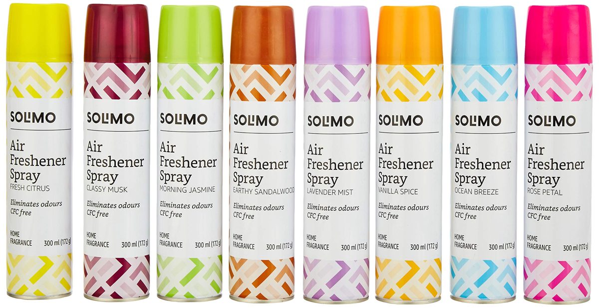 Amazon Brand - Solimo Air Freshener Spray - Ocean Breeze, 300ml