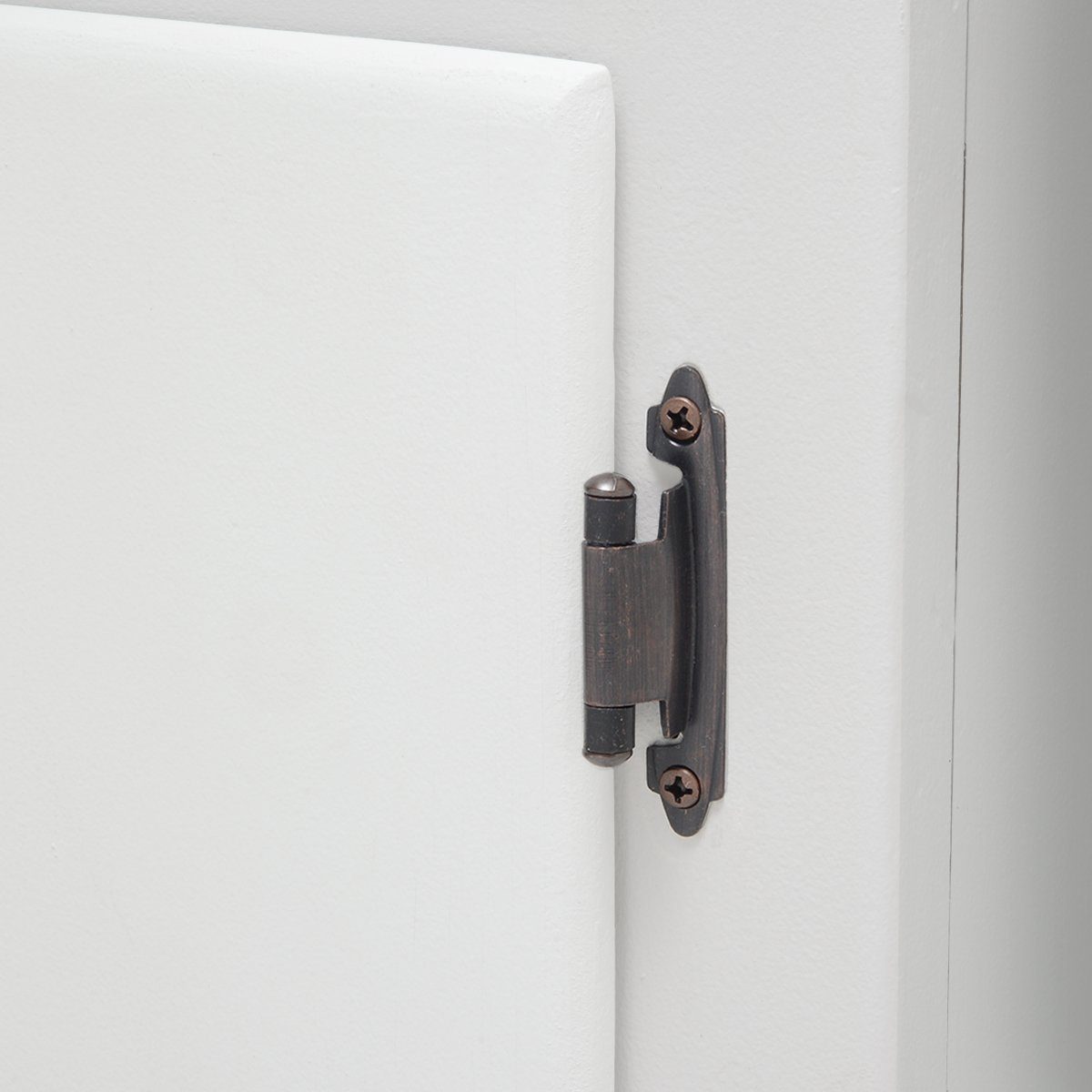 AmazonBasics 3/8 Inch Kitchen Inset Cabinet Door Hinge, Self-Closing, 1 Pair, Oil Rubbed Bronze, 10-Pack