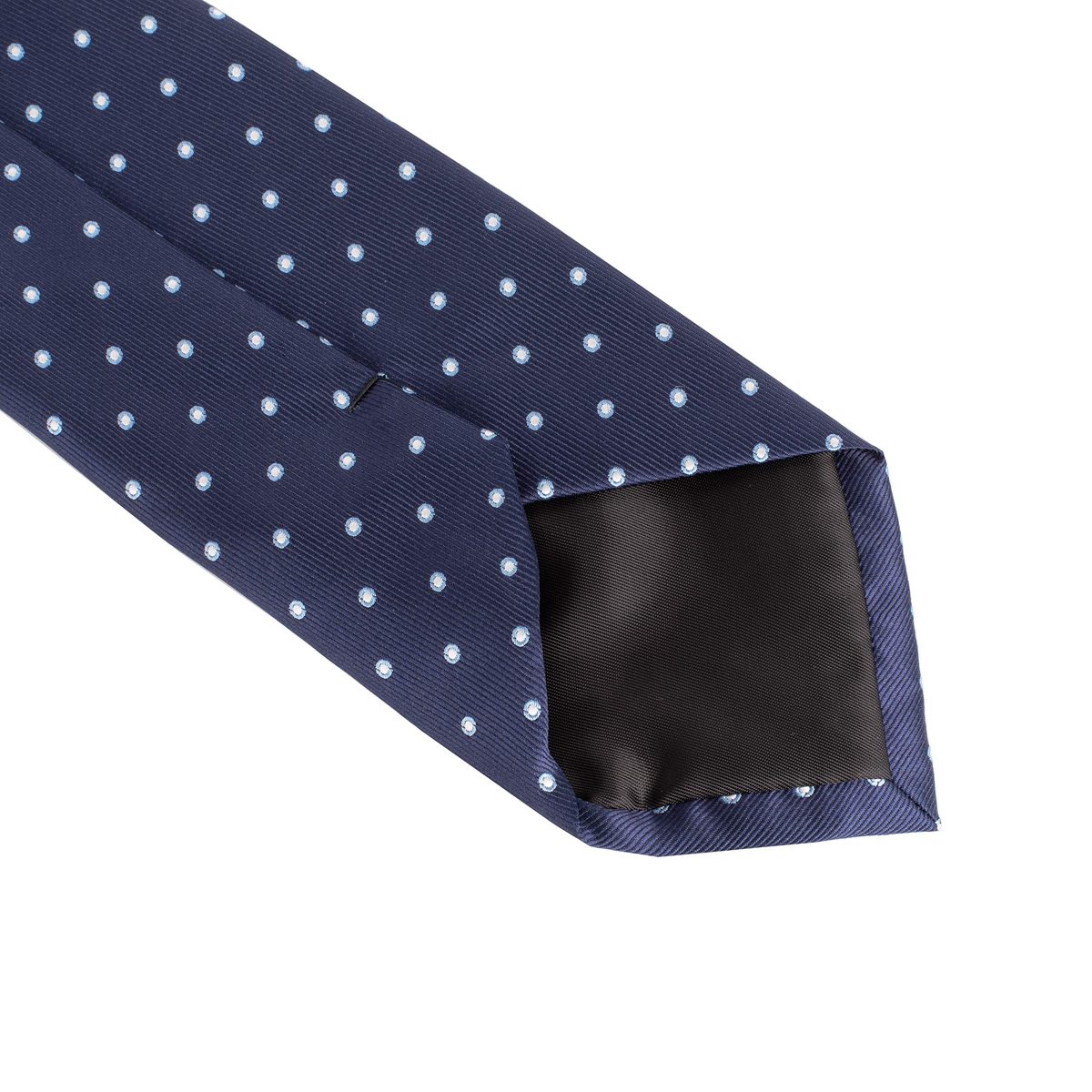 Amazon Essentials Men's Classic Dots Necktie, Navy, One Size
