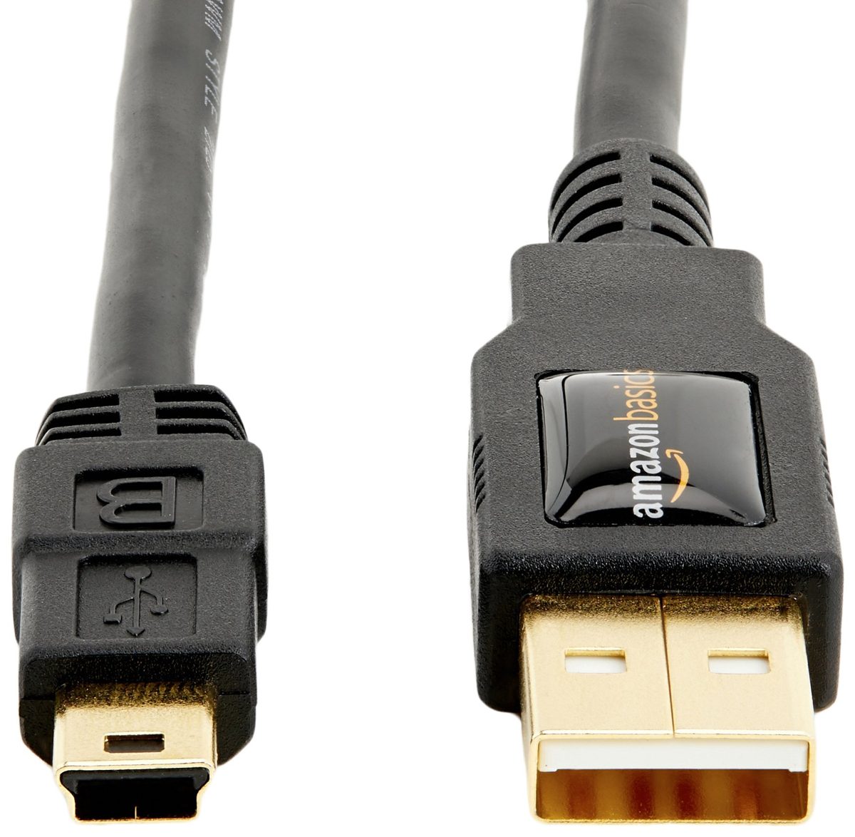 AmazonBasics USB 2.0 Cable - A-Male to Mini-B - 6 Feet (1.8 Meters)