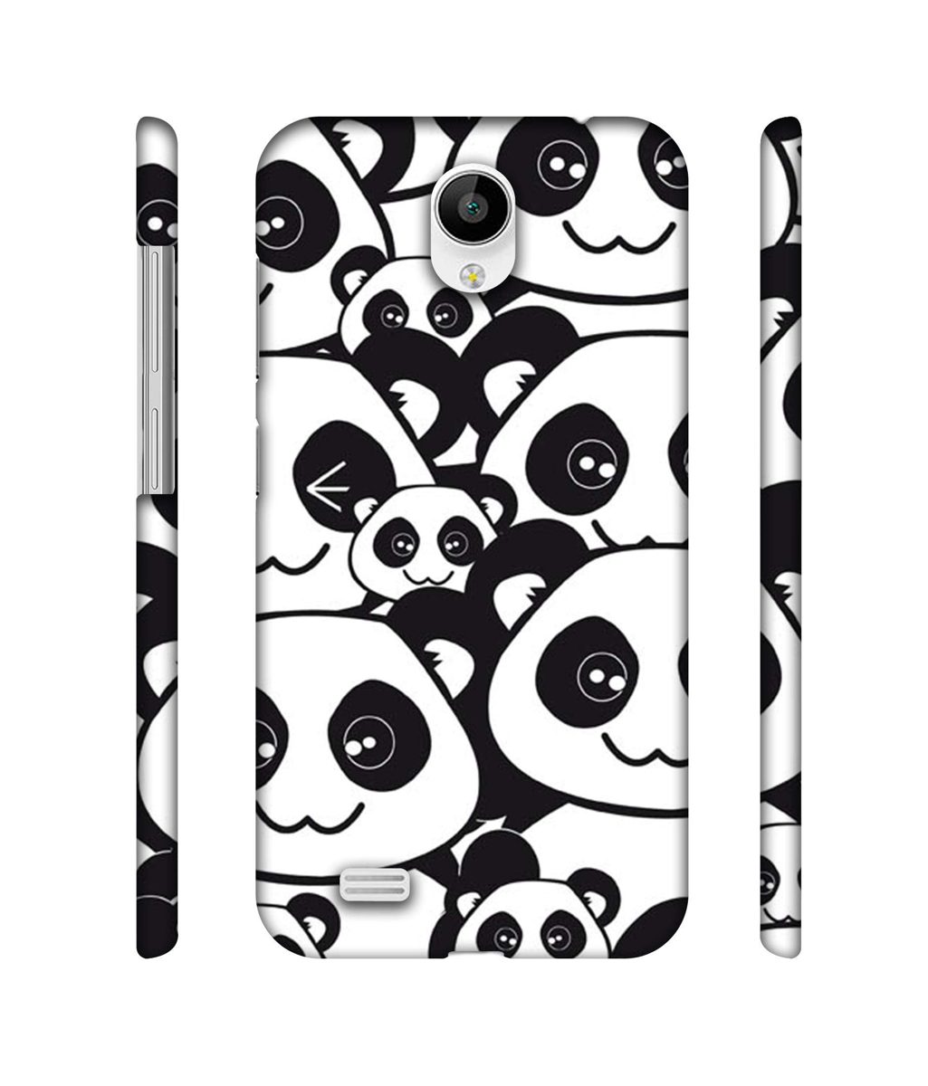 Amazon Brand - Solimo Designer Panda Texture 3D Printed Hard Back Case Mobile Cover for Vivo Y21L