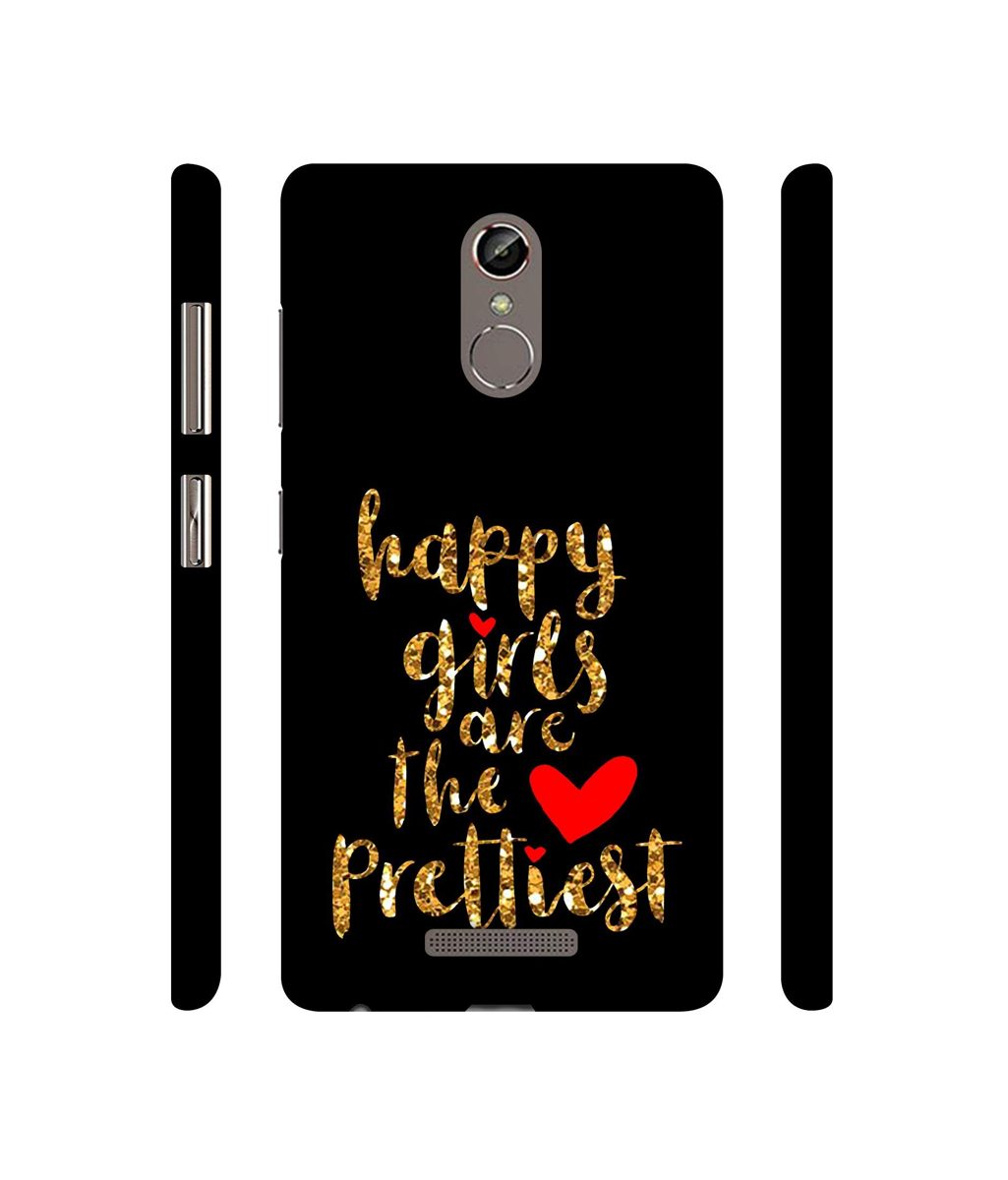 Amazon Brand - Solimo Designer Happy Girls are The Prettiest 3D Printed Hard Back Case Mobile Cover for Gionee S6s