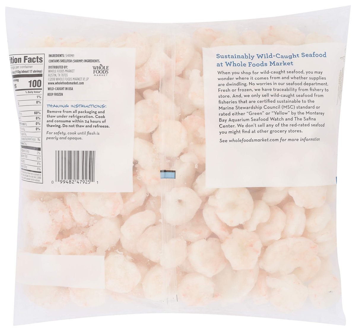 365 Everyday Value, Key West Pink Shrimp 60-70 Count, 32 oz (Frozen)
