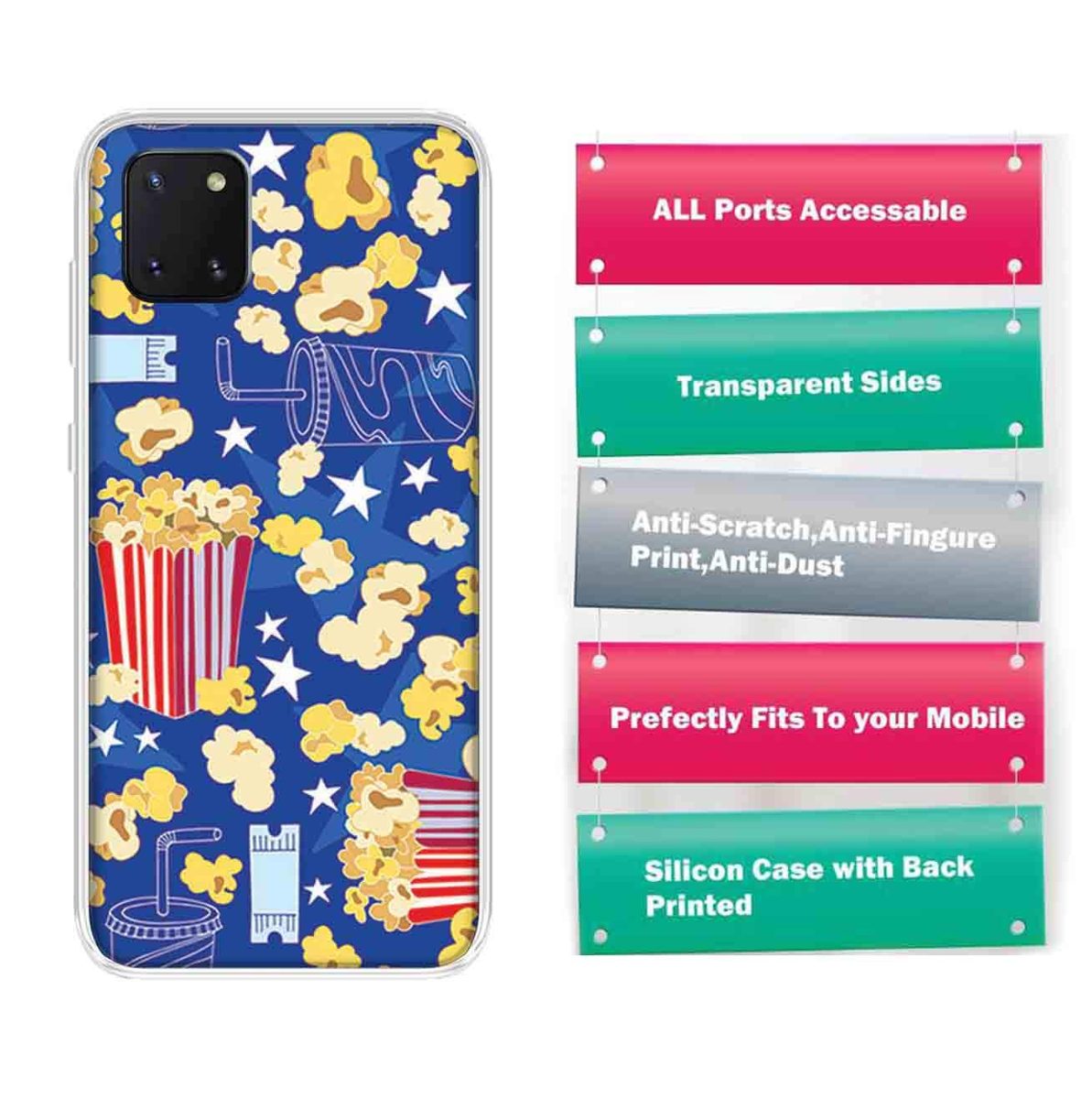 Amazon Brand - Solimo Designer Multicolor Movie Pattern Printed Soft Back Case Mobile Cover for Samsung Galaxy Note 10 Lite