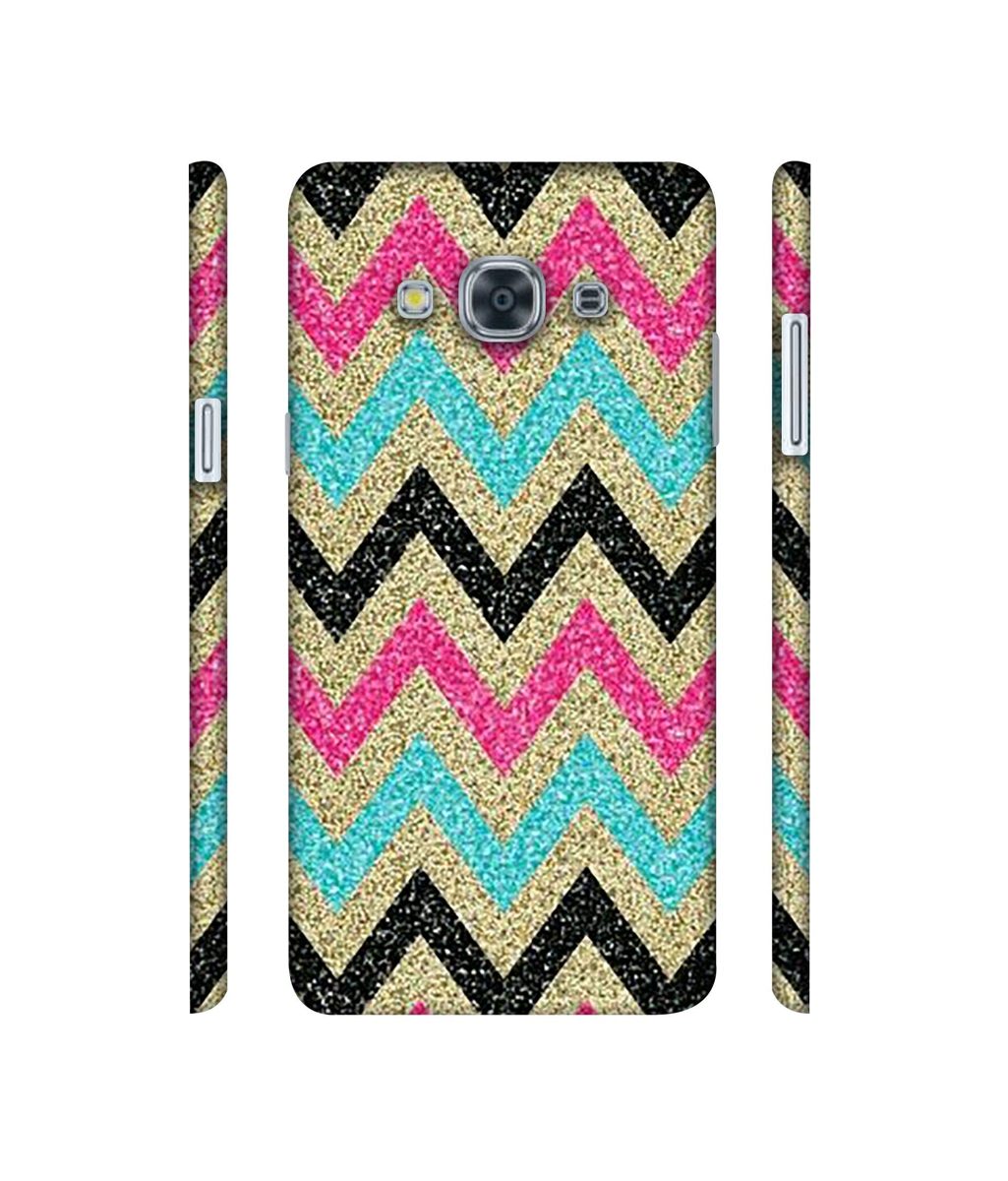 Amazon Brand - Solimo Designer Sparkle Zik Zak Texture 3D Printed Hard Back Case Mobile Cover for Samsung Galaxy J3 Pro