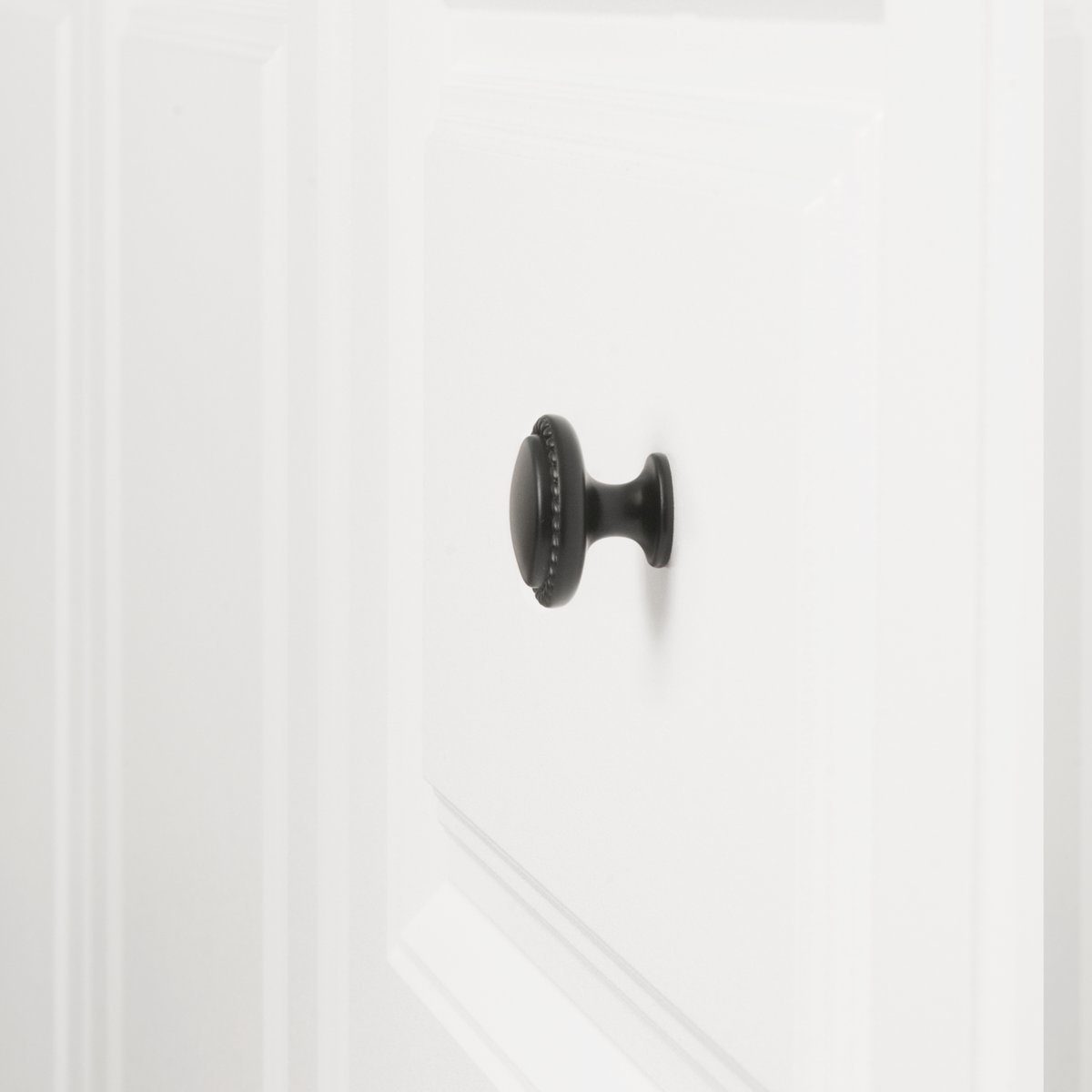 AmazonBasics - Round Drawer Knob with Patterned Edge - 1.25" Diameter, AB900-FB-10
