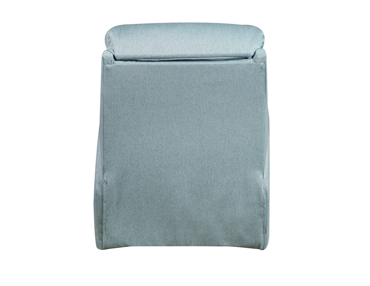 Amazon Brand - Stone & Beam Cambridge Upholstered Recliner Rocking Chair, 31"W, Light Blue